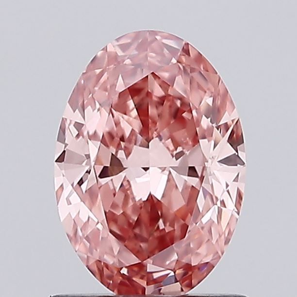 0.99 CT Fancy Vivid Pink OVAL