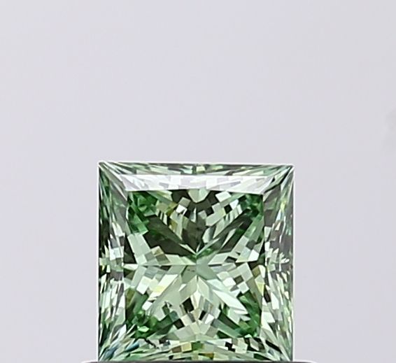 0.7 CT Fancy Vivid Green PRINCESS
