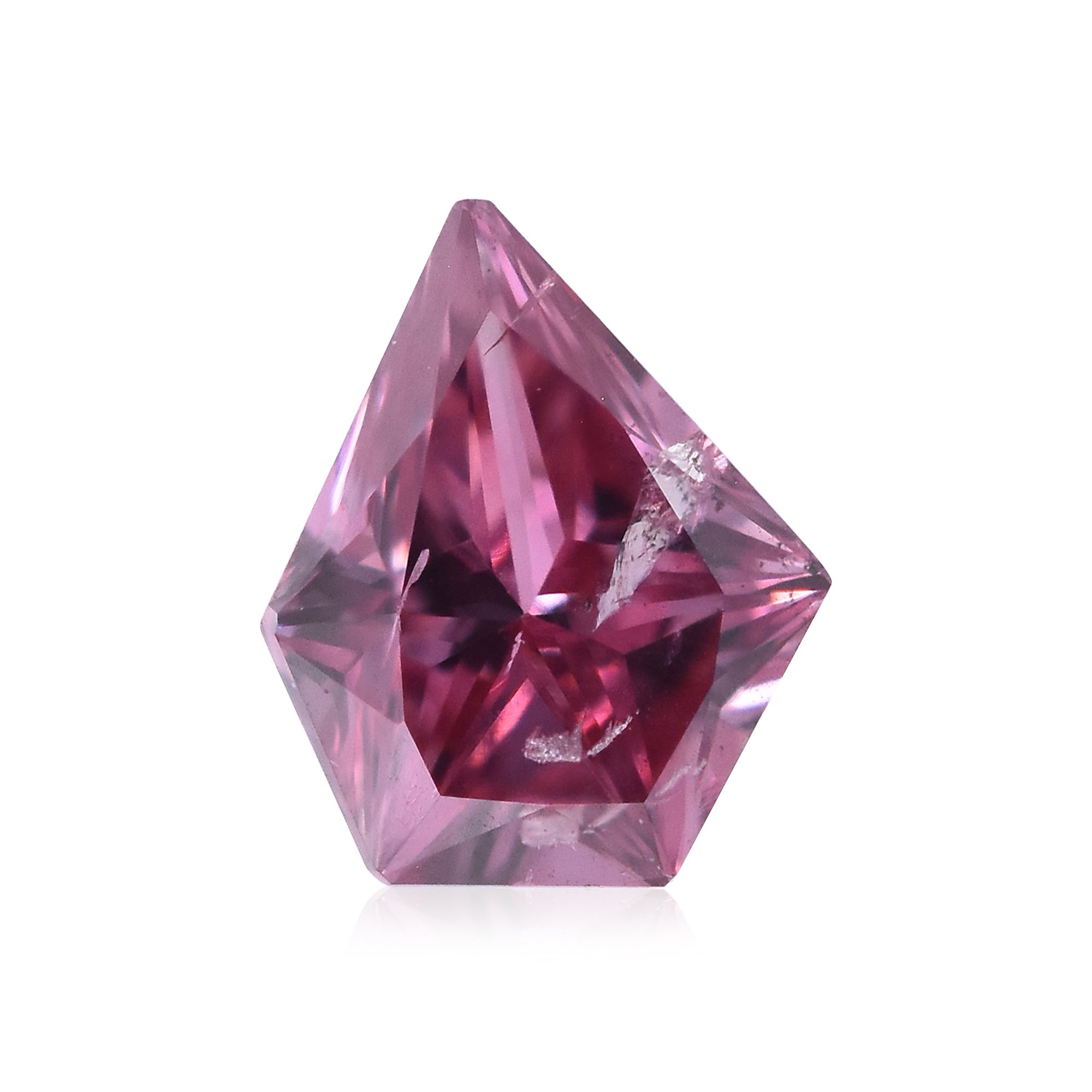 Diament 0.2 ct Fancy Vivid Purplish Pink/