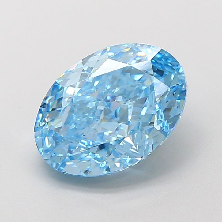 1.05 CT Fancy Vivid Blue OVAL