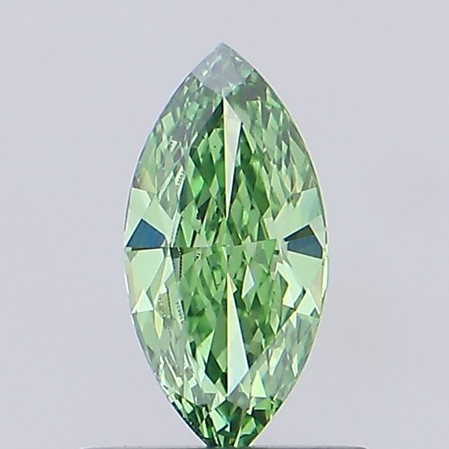 0.59 CT Fancy Vivid Green MARQUISE