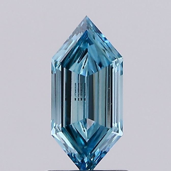 1.01 CT Fancy Vivid Blue HEXAGONAL