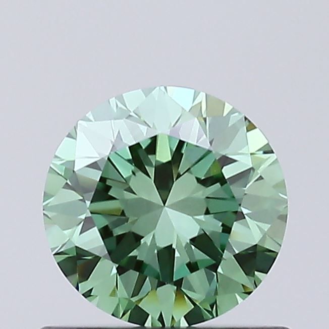 0.59 CT Fancy Vivid Green ROUND