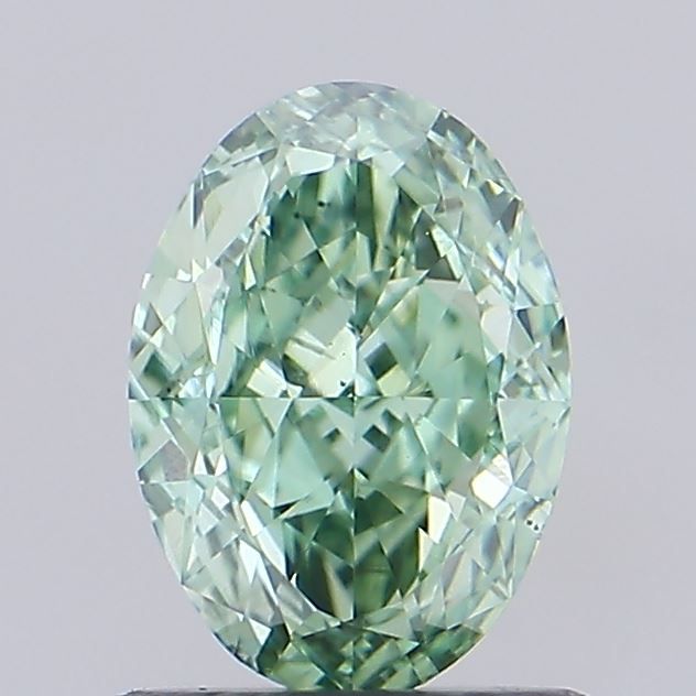 1.01 CT Fancy Vivid Green OVAL