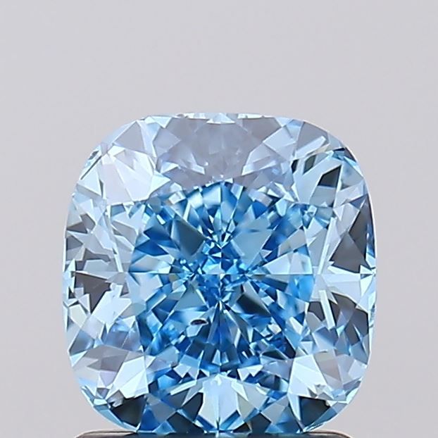 1.54 CT Fancy Vivid Blue CUSHION MODIFIED