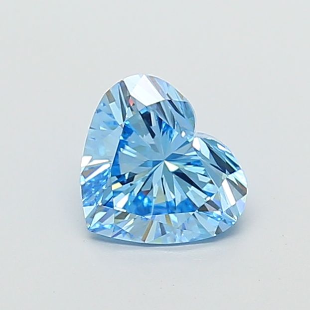 1.55 CT Fancy Vivid Blue HEART