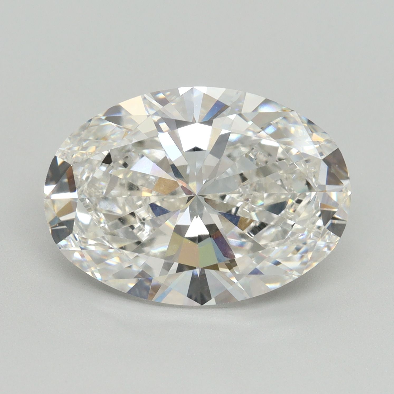 7.03 ct. oval Lab Grown Diamond front image