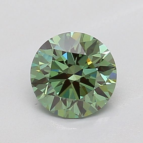 0.62 CT Fancy Vivid Green ROUND