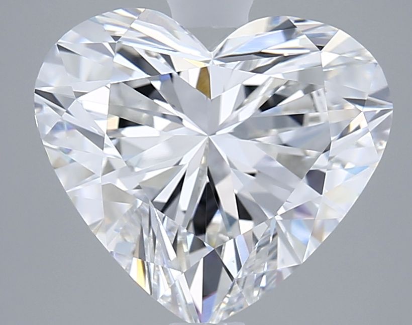 3.05 carat e VVS2 EX Cut IGI heart diamond