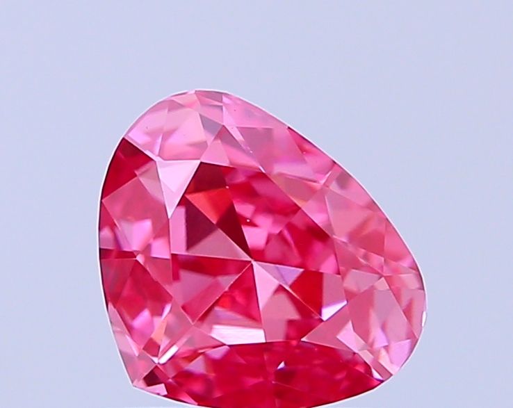 0.71 CT Fancy Vivid Pink HEART