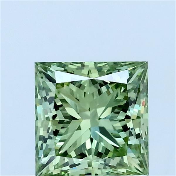1.02 CT Fancy Vivid Green PRINCESS