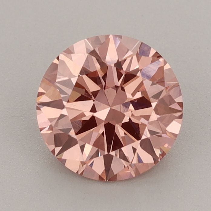 1.1 CT Fancy Vivid Orangey Pink ROUND