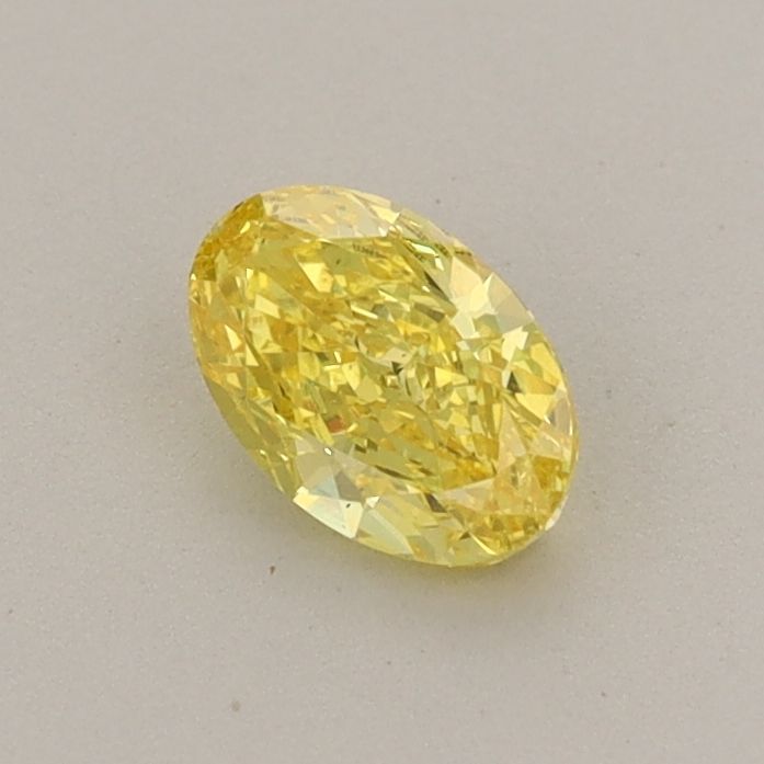 0.42 CT Fancy Vivid Yellow OVAL