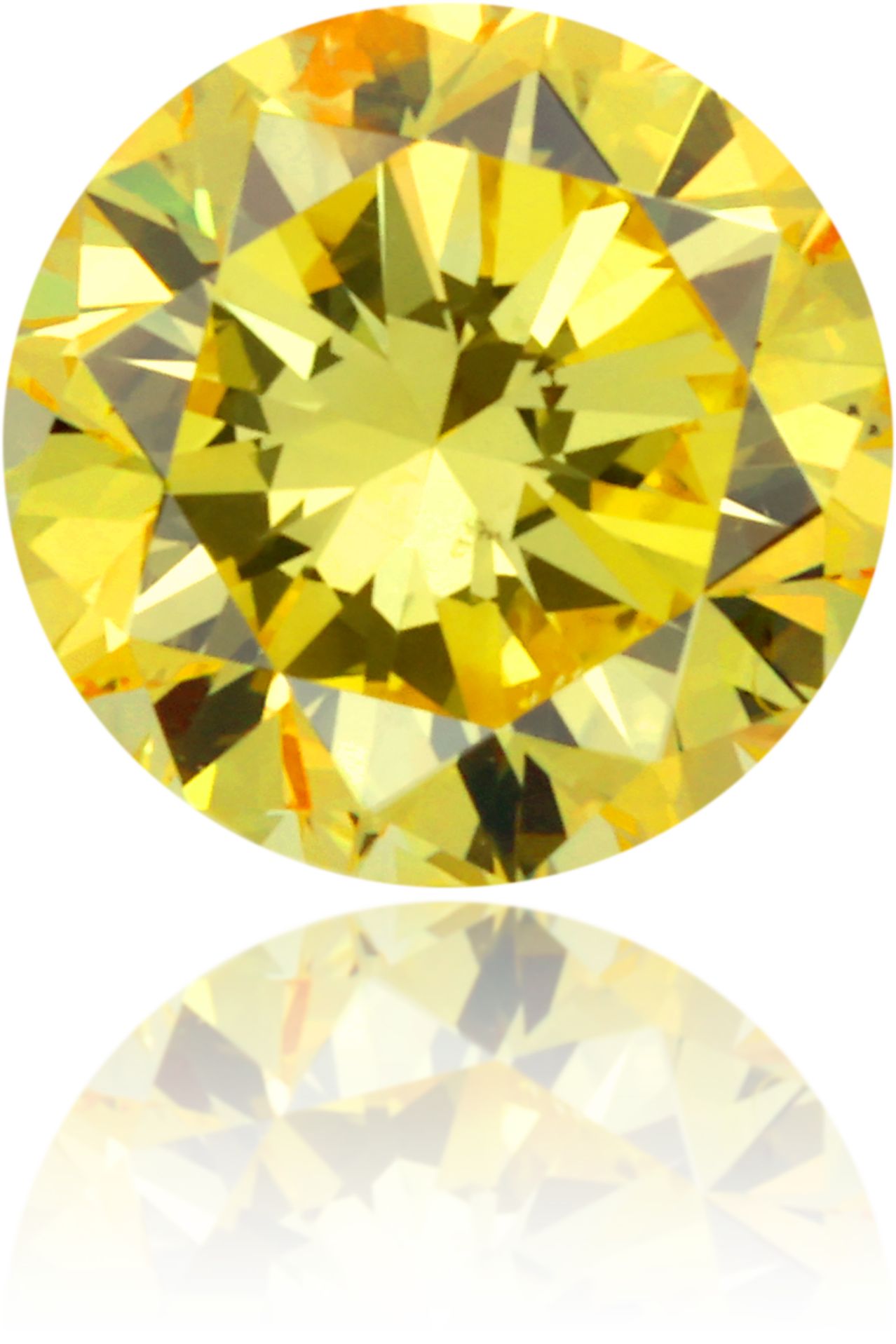 Diament 0.54 ct Fancy Vivid Yellow/SI2