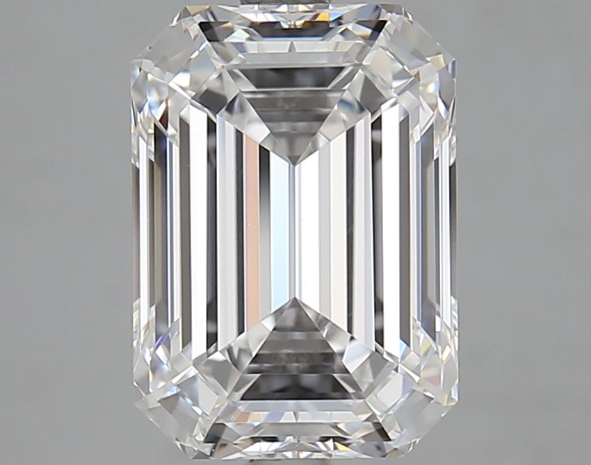 Diamant Émeraude 4.07 ct - Couleur D - Pureté VVS1