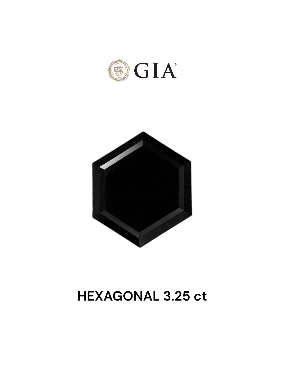 3.25 ct Hexagonal Diamond