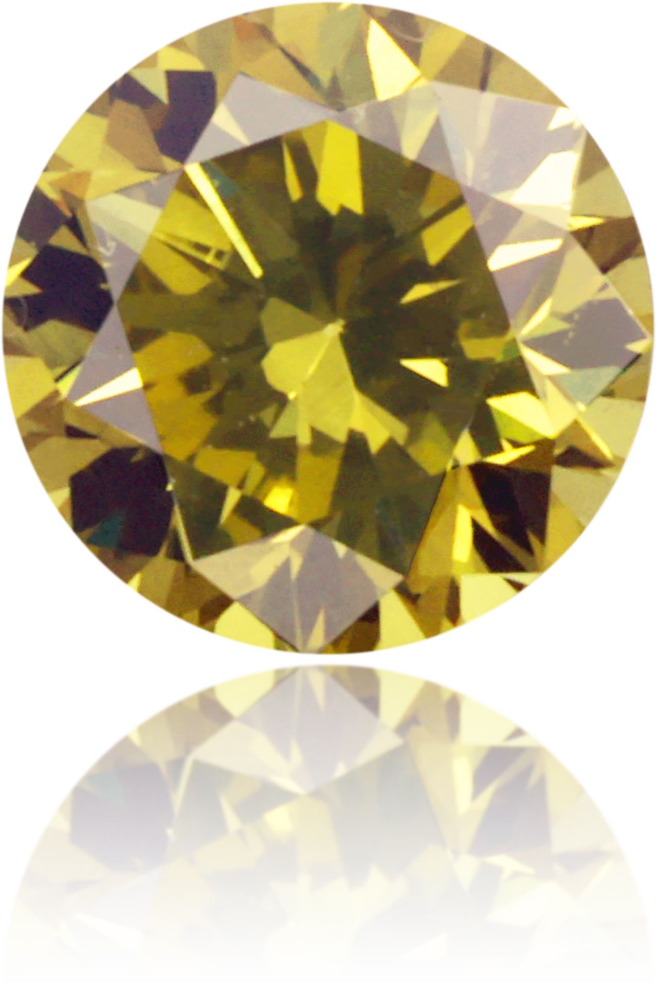 Diament 0.36 ct Fancy Deep Brownish Greenish Yellow/VS1
