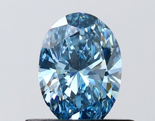0.7 CT Fancy Vivid Blue OVAL