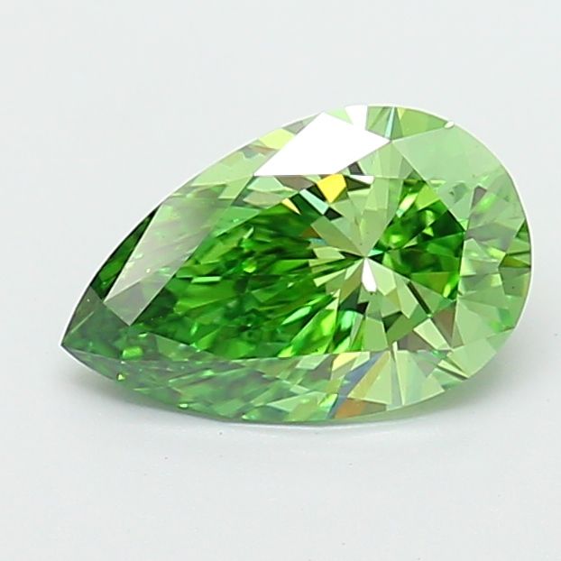 1.59 CT Fancy Vivid Green PEAR