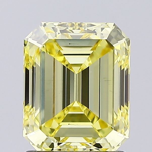 1.41 CT Fancy Yellow EMERALD