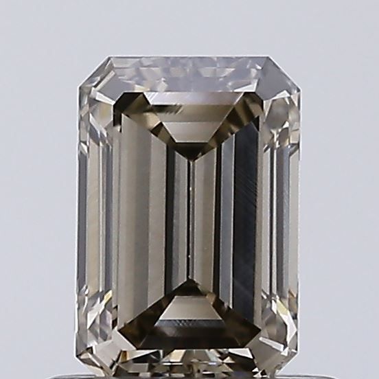 0.65 CT Fancy Light Yellowish Gray EMERALD