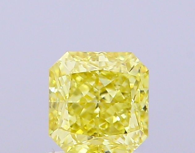 1.0 CT Fancy Intense Yellow SQUARE RADIANT