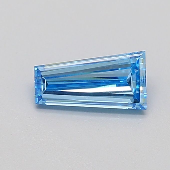 0.58 CT Fancy Vivid Blue TAPERED BAGUETTE