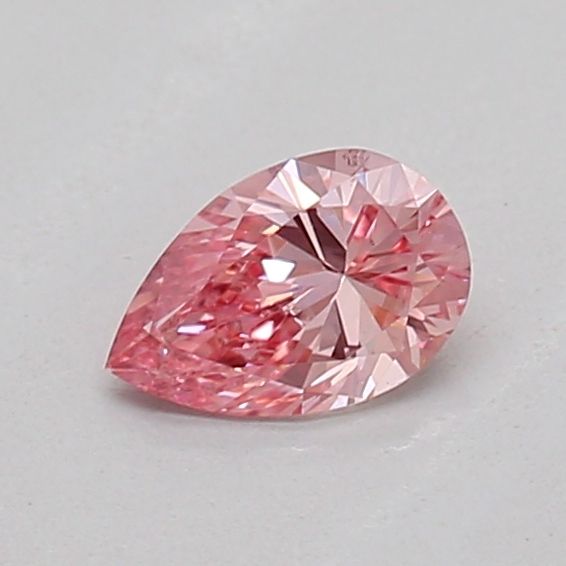 0.21 CT Fancy Vivid Pink PEAR