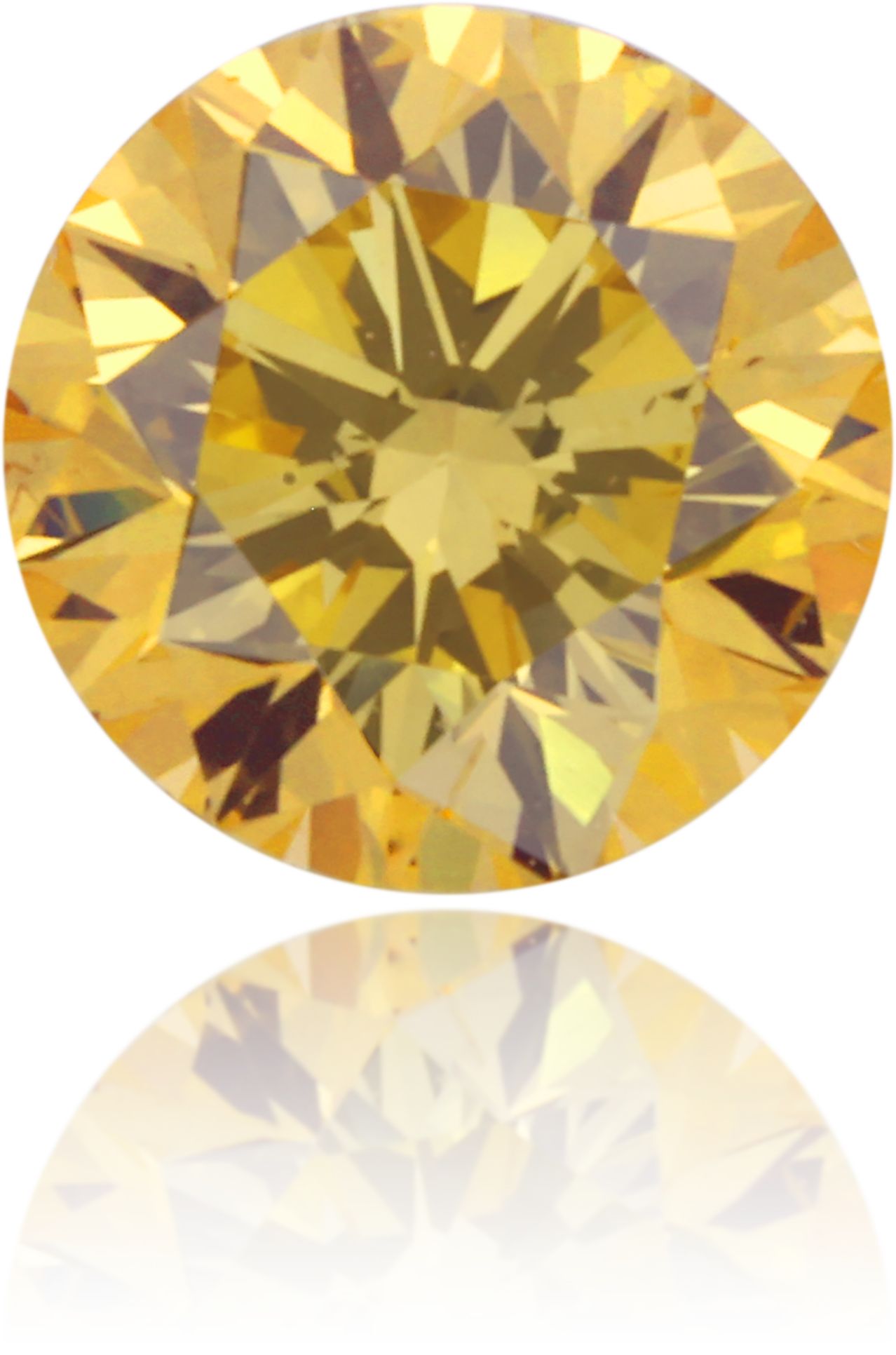Diament 0.35 ct Fancy Intense Orangey Yellow/SI1