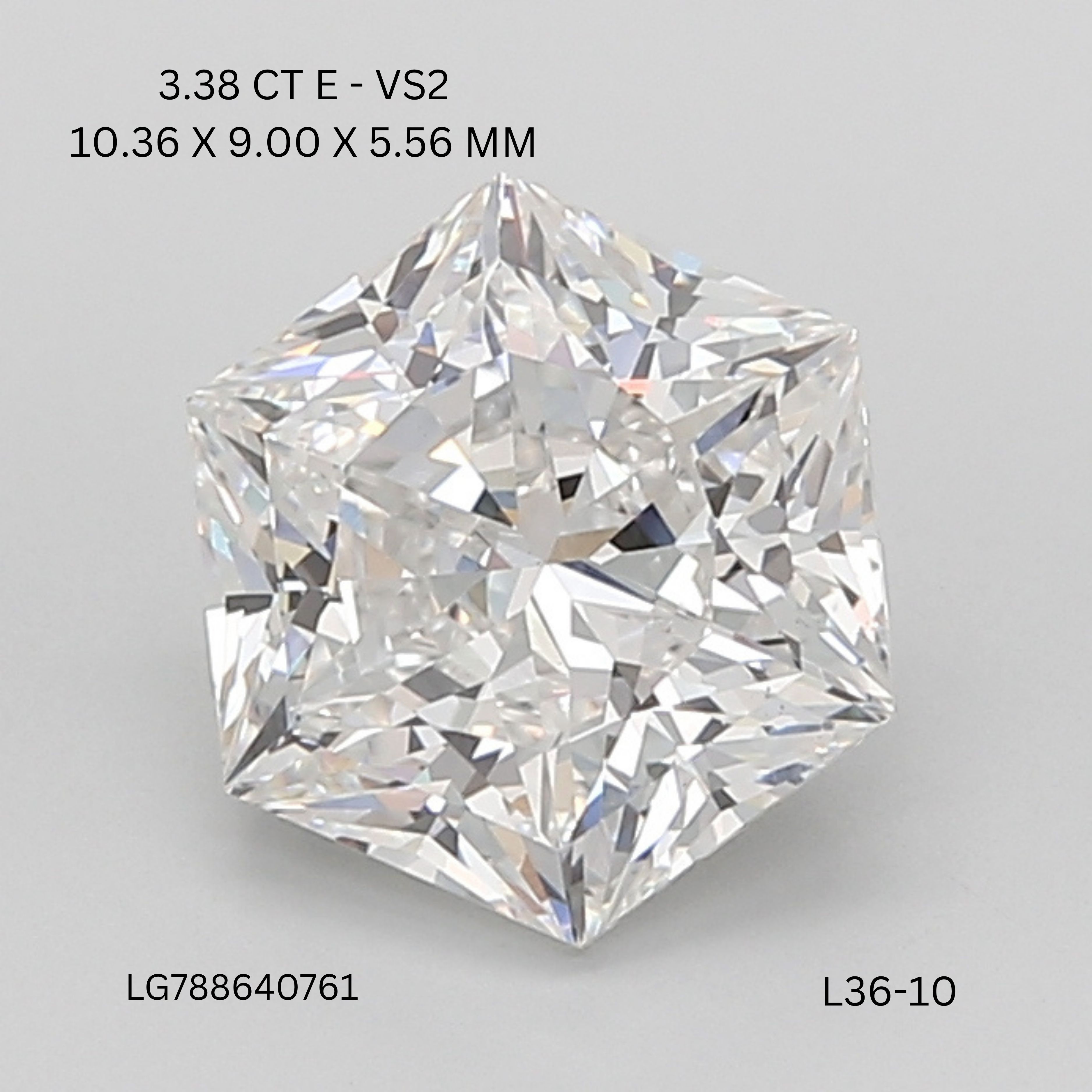 3.38 ct lab-grown Hexagonal Diamond