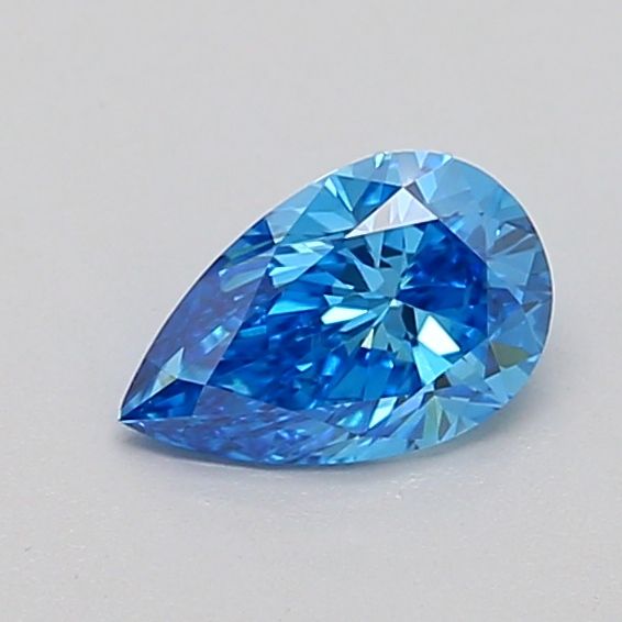 0.53 CT Fancy Vivid Blue PEAR