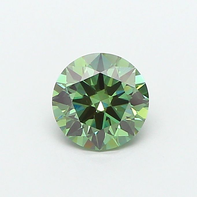 1.53 CT Fancy Vivid Green ROUND