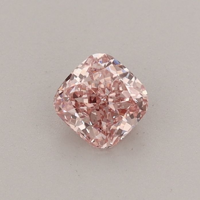 0.34 CT Fancy Vivid Pink CUSHION MODIFIED
