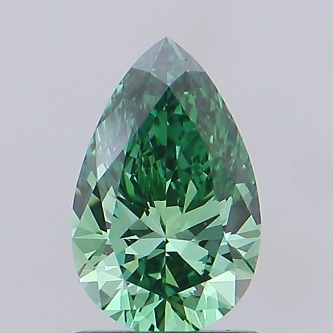 1.03 CT Fancy Vivid Green PEAR