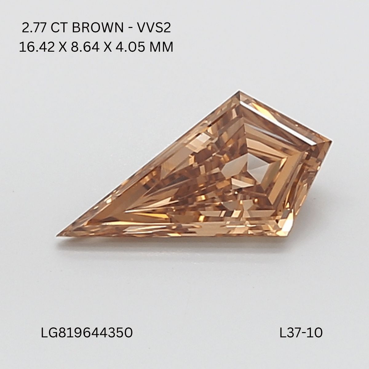 2.77 ct lab-grown Kite Diamond
