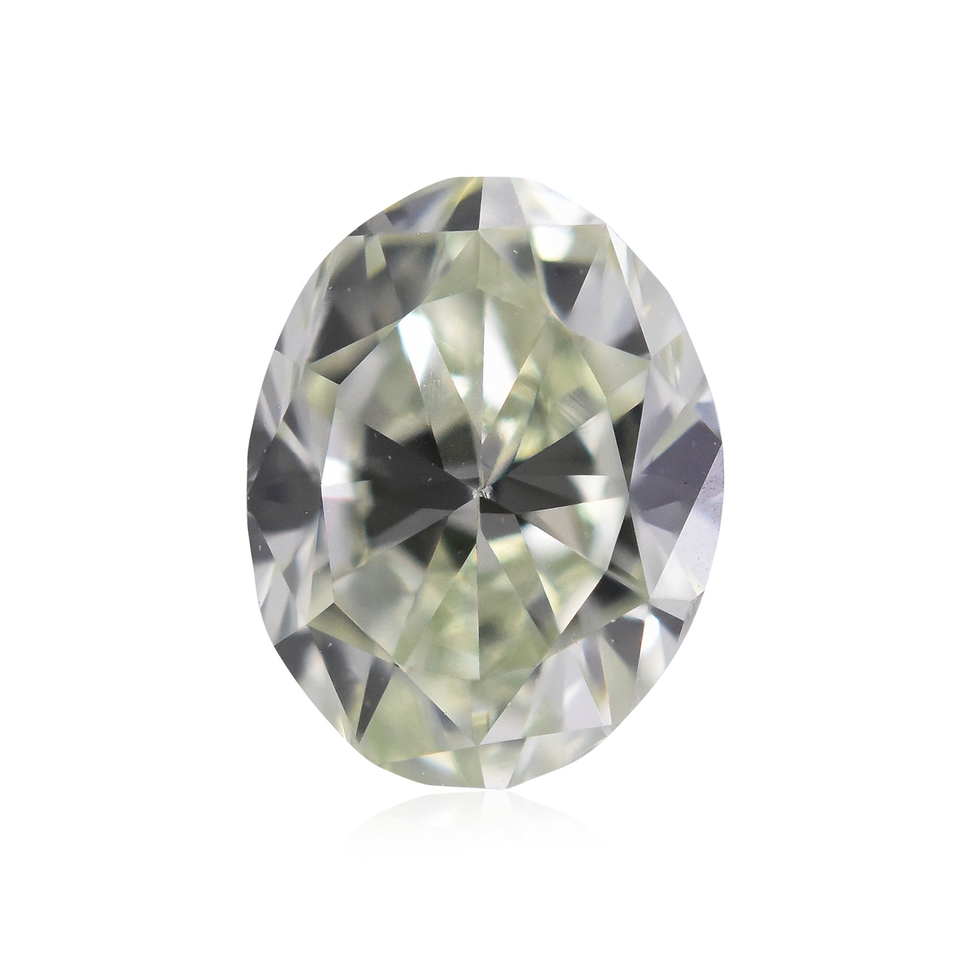 Diament 0.37 ct Fancy Light Yellow Green/VS1