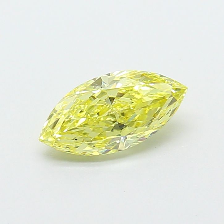 0.64 CT Fancy Vivid Yellow MARQUISE