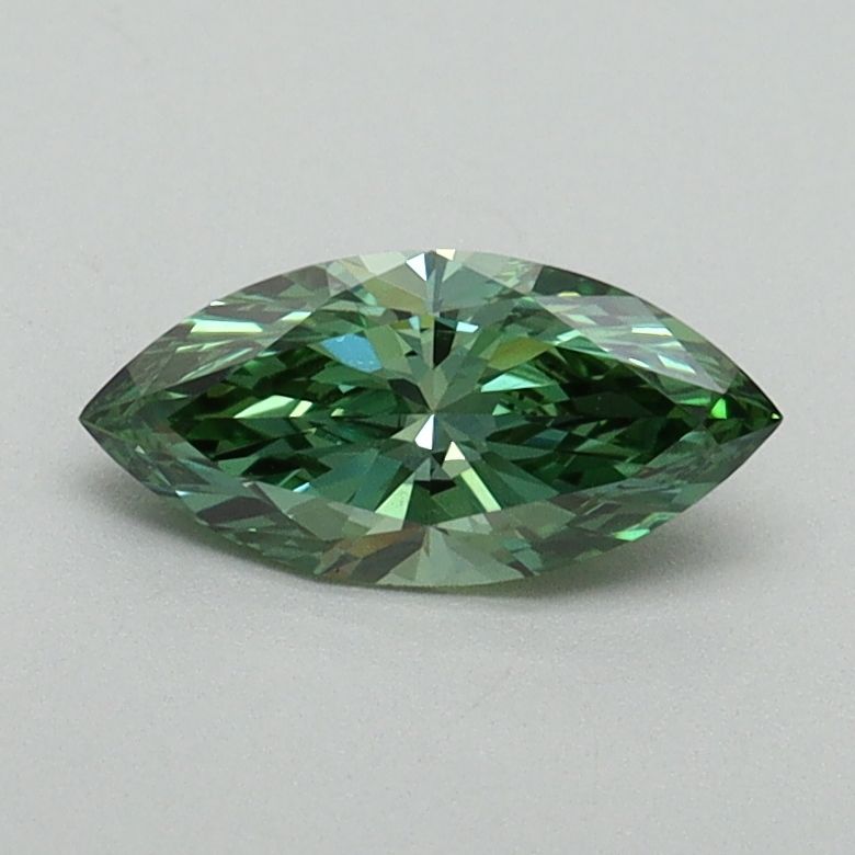 0.52 CT Fancy Vivid Green MARQUISE