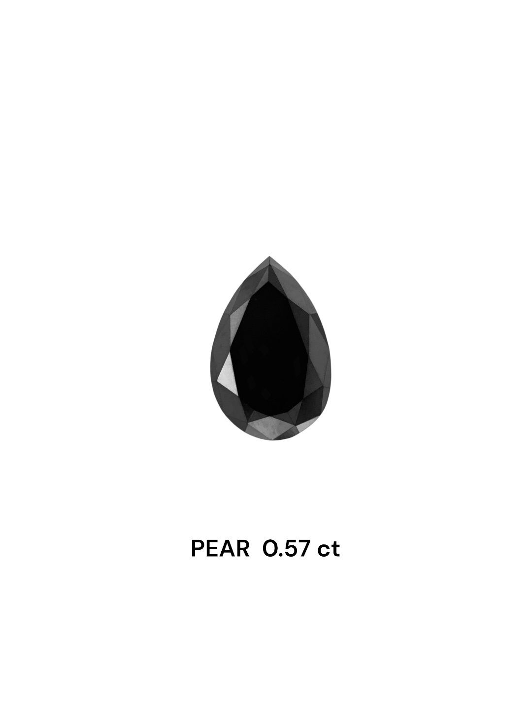 Diament 0.57 ct Fancy Black/VVS2