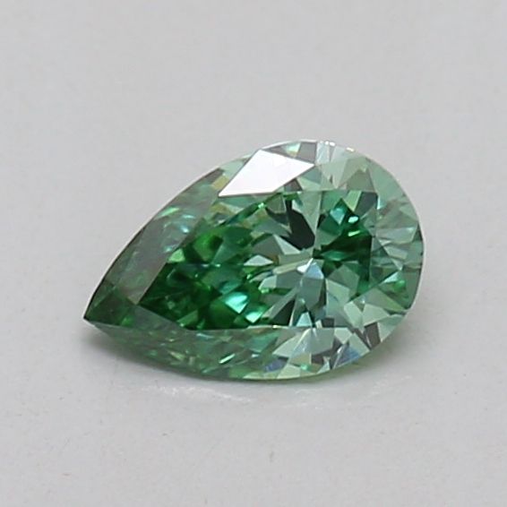 0.2 CT Fancy Vivid Green PEAR