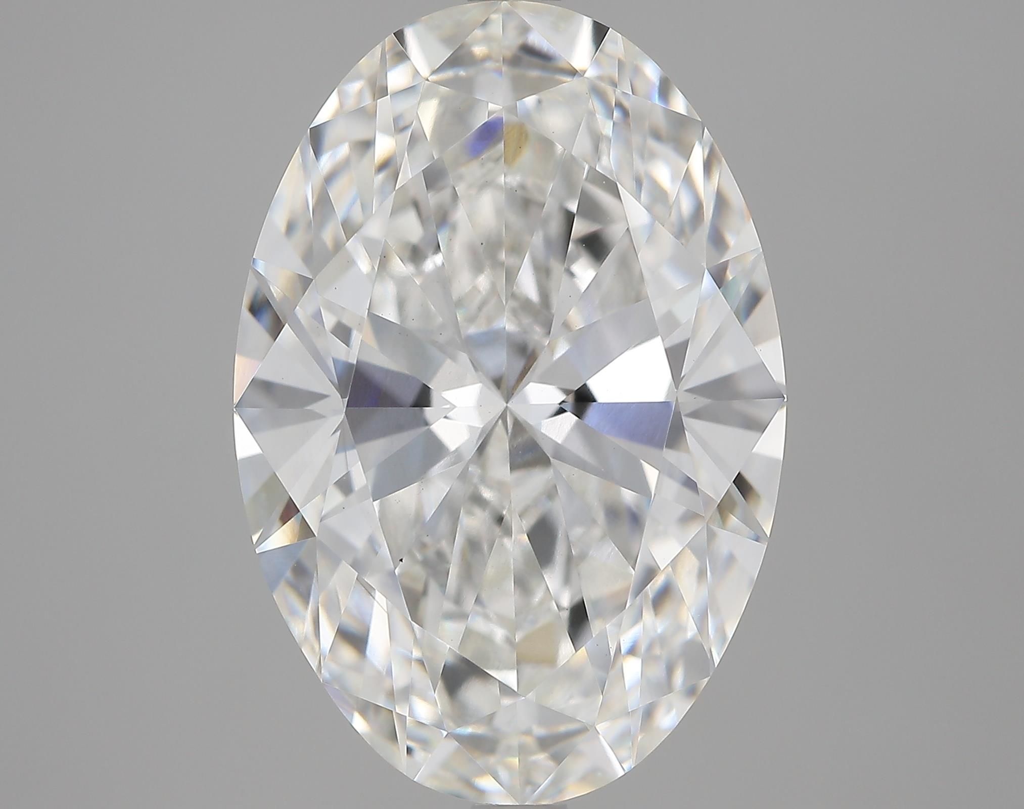 5.82 ct. oval Lab Grown Diamond front image