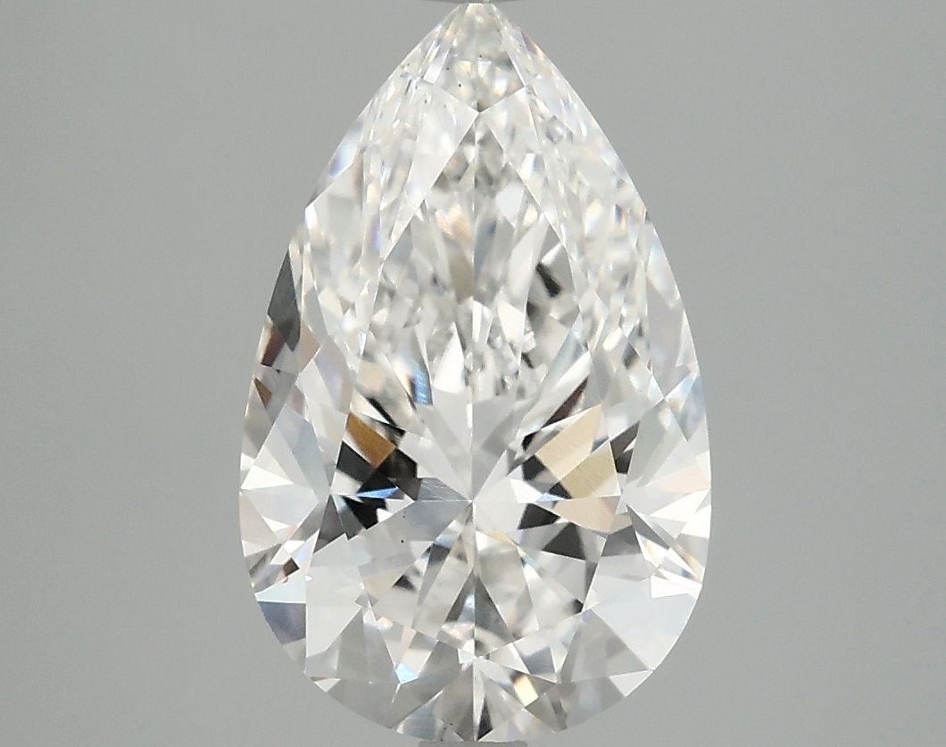 3.04 carat f VS2 EX Cut IGI pear diamond