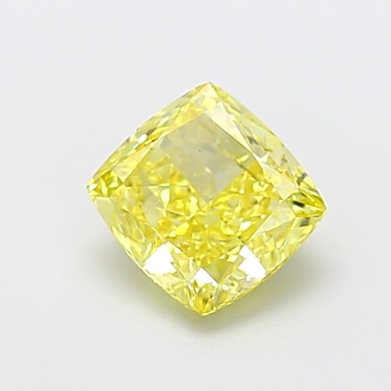 1.21 CT Fancy Vivid Yellow CUSHION MODIFIED