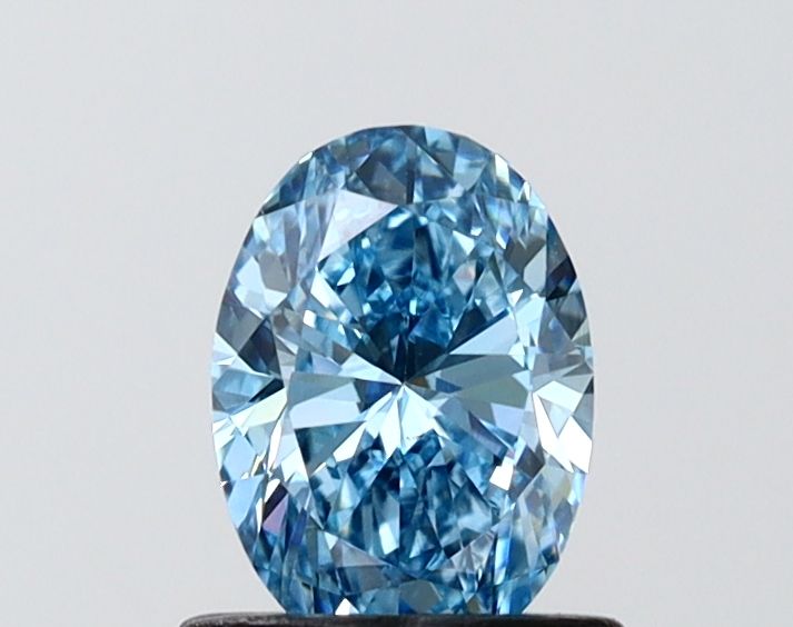 0.79 CT Fancy Vivid Blue OVAL