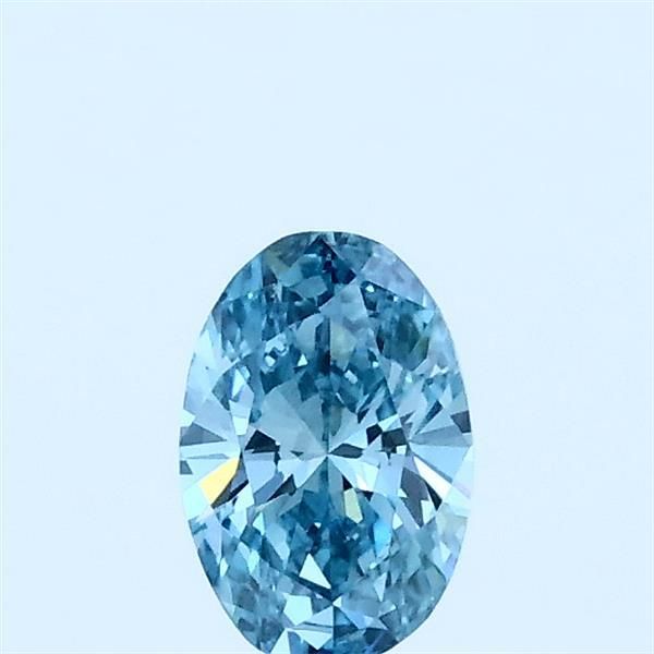 0.33 CT Fancy Vivid Blue OVAL