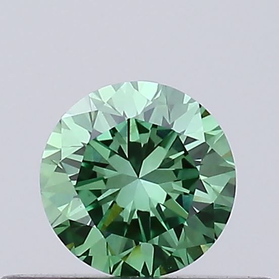 0.3 CT Fancy Vivid Green ROUND
