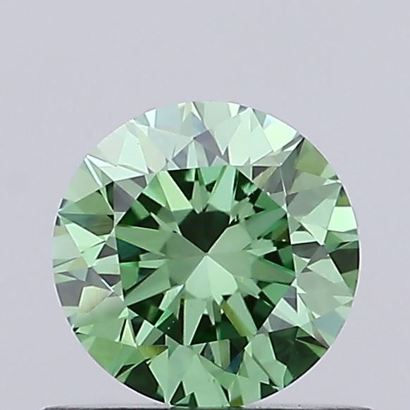 0.62 CT Fancy Vivid Green ROUND
