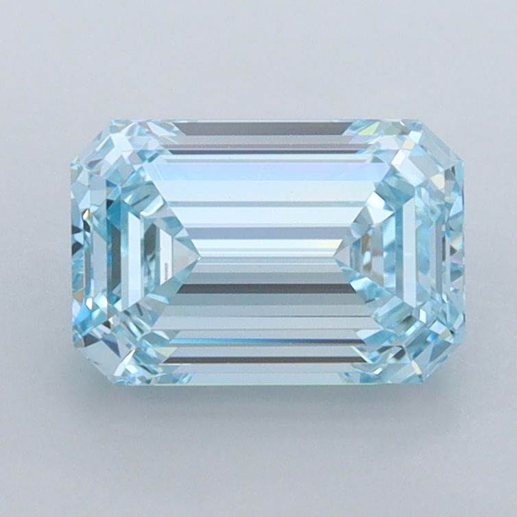 1.58 CT Fancy Vivid Blue EMERALD