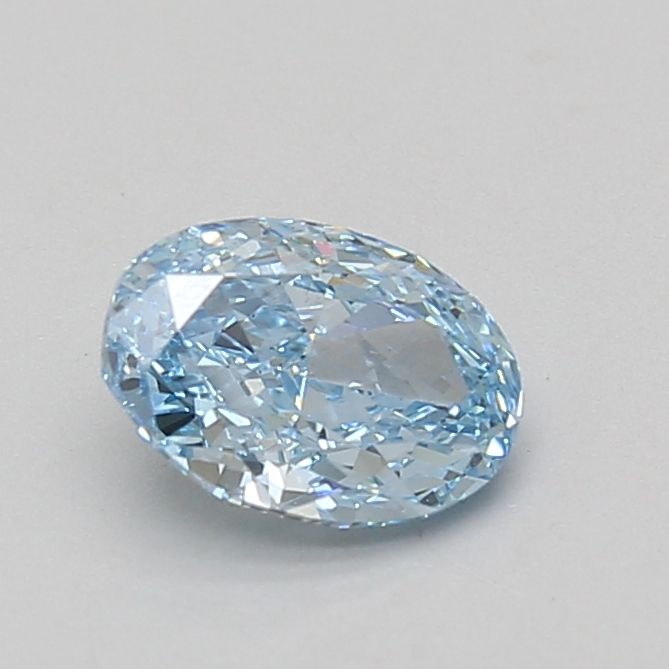 1.02 CT Fancy Vivid Blue OVAL
