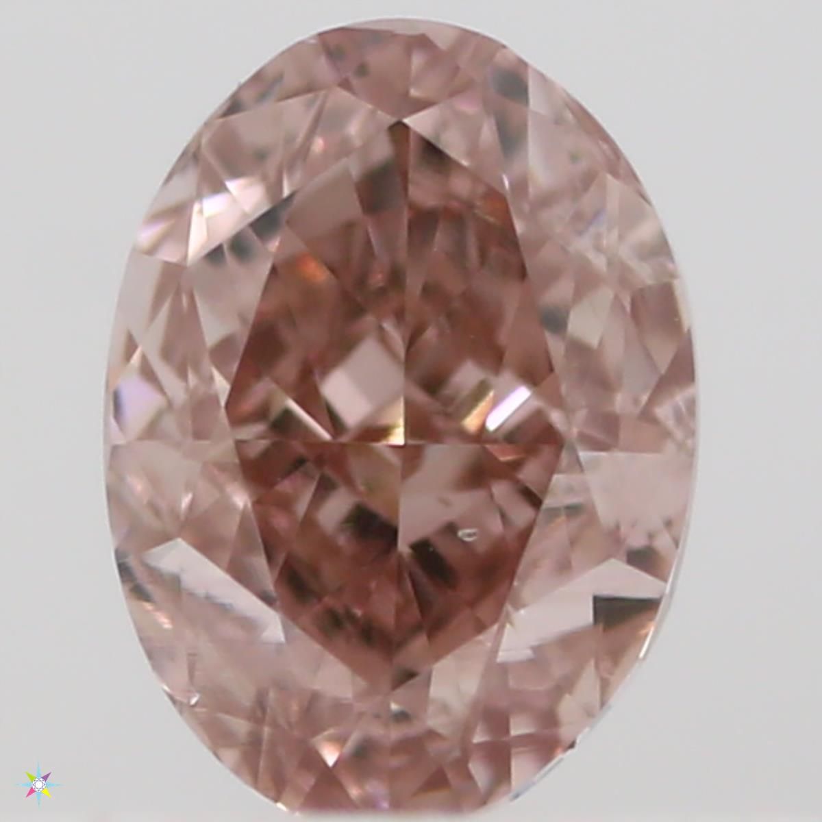 Diament 0.25 ct Fancy Orangey Pink/SI1
